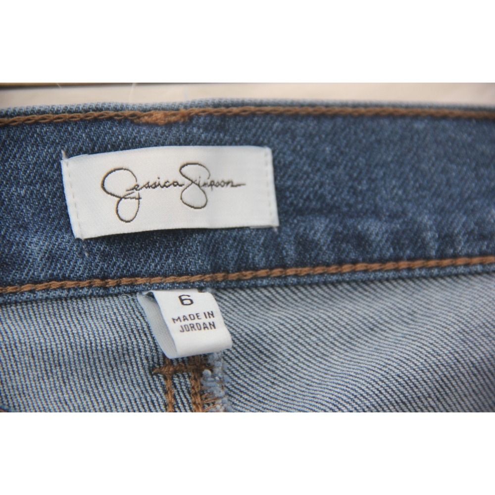 Jessica Simpson Women's Flare Jeans Size 6 Denim Stretch Medium Wash Western - Picture 12 of 15
